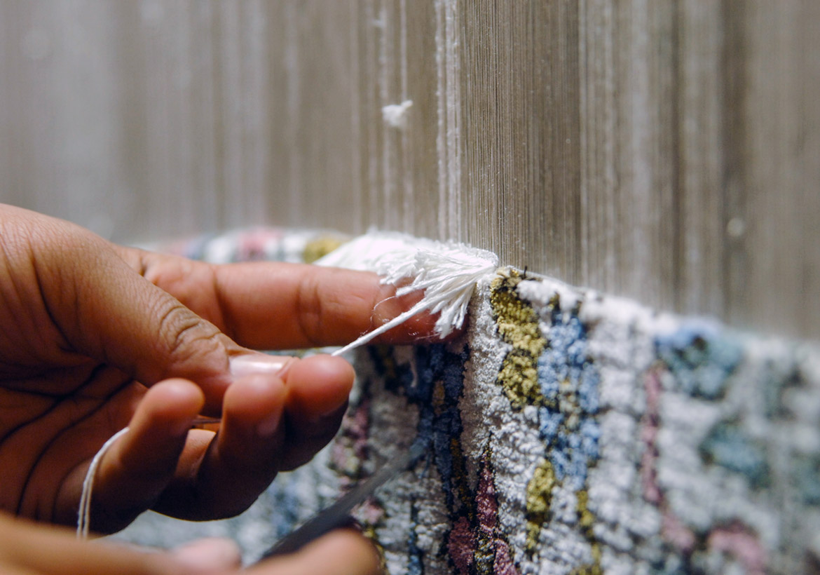 What a hand-knotted luxury rug looks like
